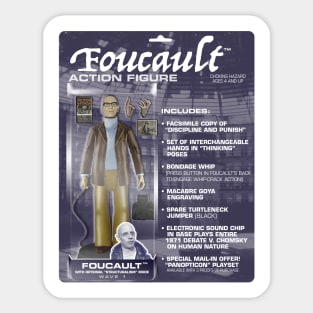 Foucault Action Figure Sticker